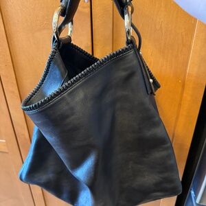 Gucci Horsebit soft smooth leather Black Hobo